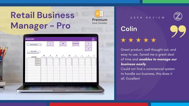 Retail (Multiple Locations) Business Manager – Excel Template (Customer Reviews) смотреть онлайн