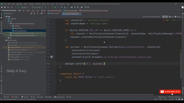 How to Implement Periodic Work Manager in Jetpack Compose | Android | Kotlin | Make it Easy