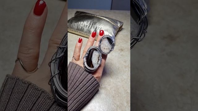 Авторские кольца из крупных натуральных камней #кольцо