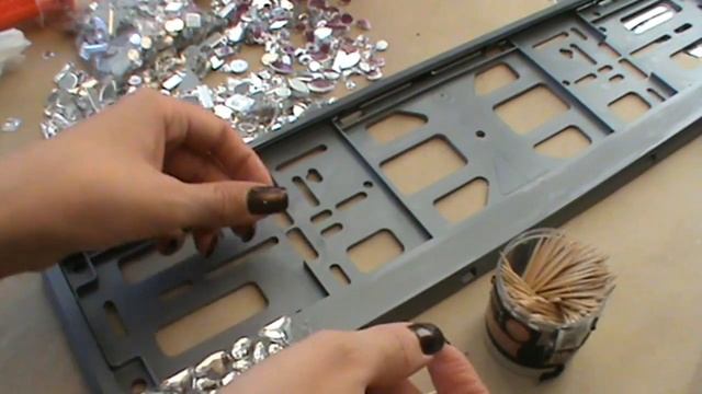 DIY | ГОС.НОМЕР В СТРАЗАХ | ИНКРУСТАЦИЯ СТРАЗАМИ | DARYA MIGAL