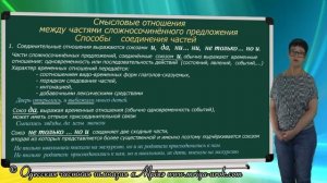 Смысловые отношения между частями сложносочинённого предложения