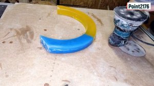 DIY Часы из эпоксидной смолы и дерева.