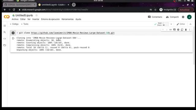 importacion de datos desde github a google colab смотреть онлайн