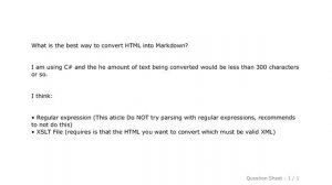 HTML : How to convert HTML to MarkDown in c#?