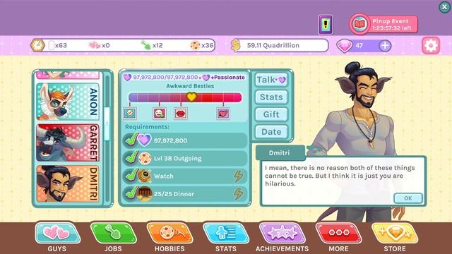 Blush Blush Part 23. Dmitri dose not like Pineapple on pizza. Fully Voiced DLC. 1st time Completing смотреть онлайн