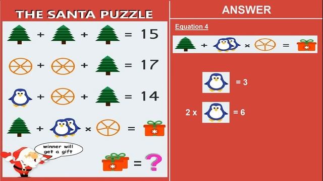 The Santa Puzzle Answer - Christmas Puzzle Questions with Answers
