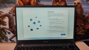 Ноутбук DEXP Atlas первое включение и настройка