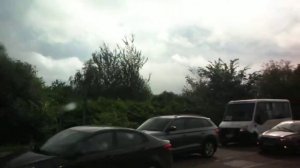 Выезжаем из Кубинки на Минское шоссе на автобусе в Парк Патриот