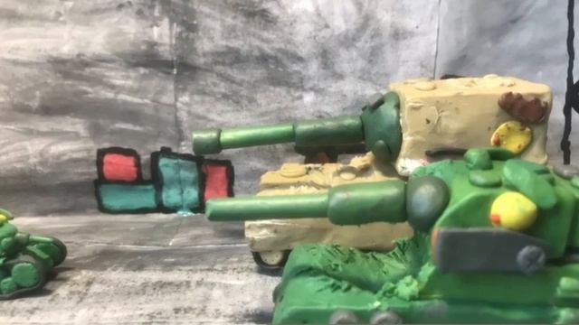 Советский Монстр КВ-44. КВ-44 ?! Мультики про танки из пластилина. смотреть онлайн