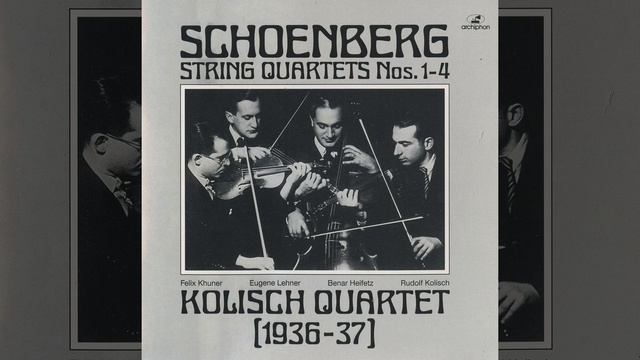 Arnold Schoenberg at the conclusion of String Quartet No. 3