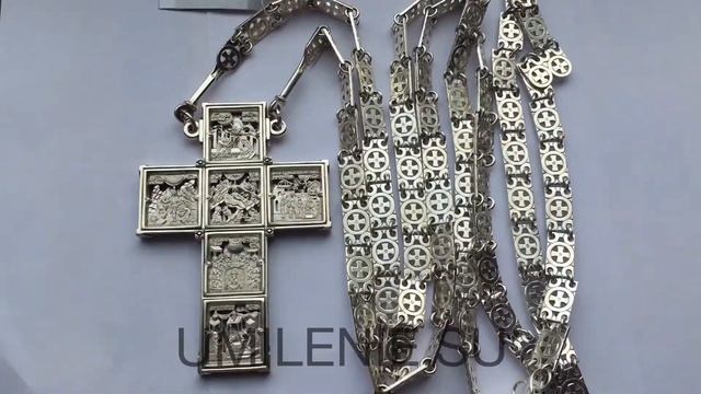 Крест наперсный серебряный «12 праздников» смотреть онлайн