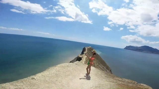 Разрушение Мыс Хамелеон Крым Коктебель HD GoPro смотреть онлайн
