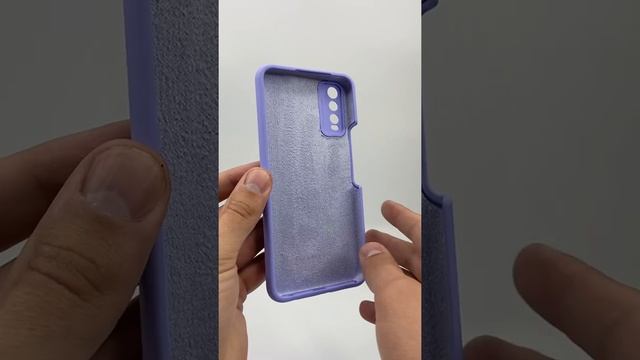 Чехол бампер Silicone Case для Vivo Y20 (фиалковый)