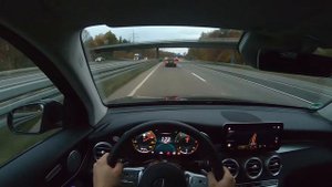 2020 Mercedes-Benz GLC 220d 4Matic (194PS) POV Autobahn Drive (1080p/60fps)