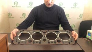 Прокладка головки блока цилиндров ЮМЗ Д65 (металлоасбест + герметик)