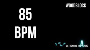 Metronome 85 BPM - Woodblock