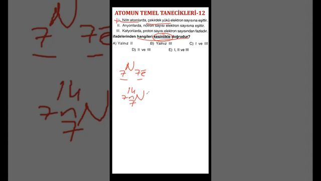 2.2.ATOMUN TEMEL TANECİKLERİ - 12