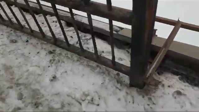 Гагаринский мост в Калуге, а говорят заменили ограждения. смотреть онлайн