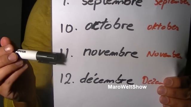 Die Monate - Französisch lernen für Anfänger - Lektion 22 - Lernen mit Maro смотреть онлайн