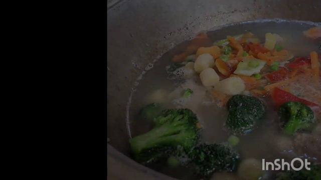 Хашлама с бараниной, овощами , картофелем и специями#баранина#хашлама