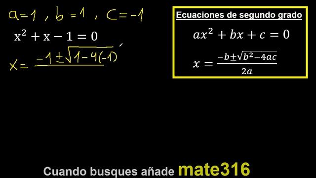 x^2+x-1=0 . Ecuaciones cuadraticas x2+x-1=0 aplicando formula general , x al cuadrado смотреть онлайн