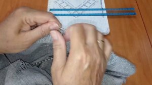 Платье из льна: ткань + вязание. V-образная горловина МК