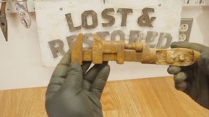 Очень ржавый старинный разводной ключ - восстановление