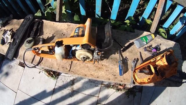 Ремонт электропилы Мой первый...Испытание