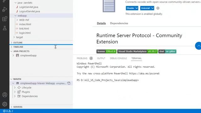 Run and Debug Java Web Application in Tomcat using VS Code | Use VS Code Community Server Connector смотреть онлайн
