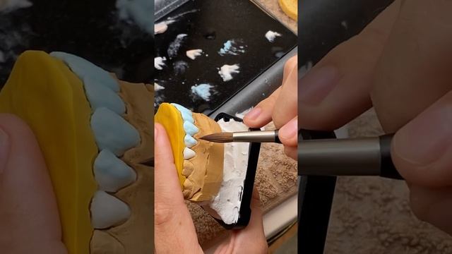 Ceramics dental technician керамика зубной техник нанисение керамики под силиконовый ключ часть 4