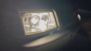 Установка Bi-Led Линз MTEC 4300k на Ауди с4 100.