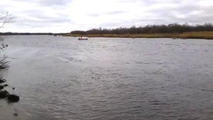 HDX 2.5 , лодка flinc 320L , За румпелем сын, 40 кг.