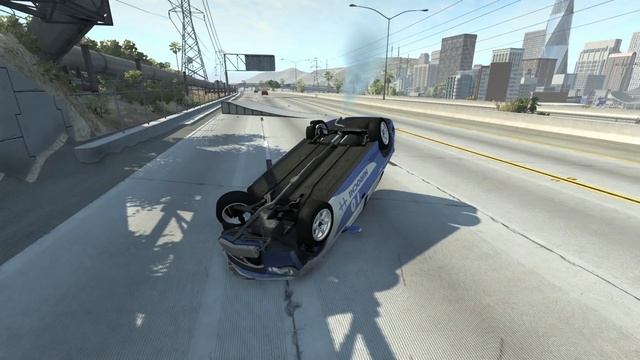 HIGH SPEED HIGHWAY POLICE CHASES AND TAKEDOWNS! - BeamNG Drive Crash Test Compilation Gameplay смотреть онлайн