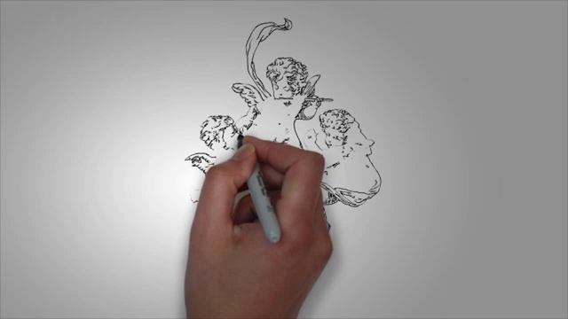 Картинки ангелов карандашом. КАК поэтапно НАРИСОВАТЬ АНГЕЛА смотреть онлайн