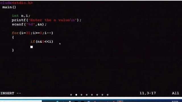 for loop: print the binary values given number or integers