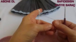 Amigurumi Hazal Bebek elbise yapılışı1.bölüm(how to crochet doll dresses(amigurumi English subtitle