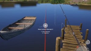 Русская рыбалка 4. Точка с трофейной уклейкой. На озере Комарином.