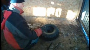 Как самому перебортовать колесо.