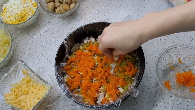 Салат "Грибная Поляна" смотреть онлайн