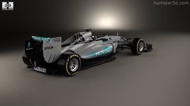 Mercedes-Benz W06 Hybrid F1 2015 by 3D model store Humster3D.com смотреть онлайн