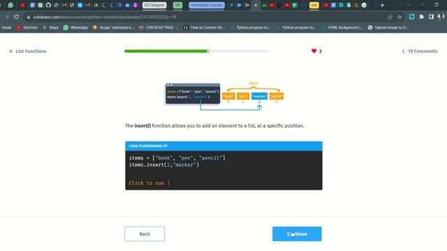 67 List Functions | Introduction to Python | Sololearn