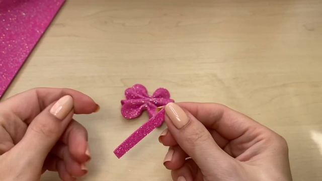 Мои ЛЮБИМЫЕ! Бантики из фоамирана Glitter Foam Sheet Craft Ideas