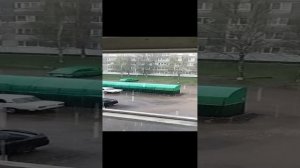 В Ухте льёт дождь как из ведра. 04.06.2024г.
