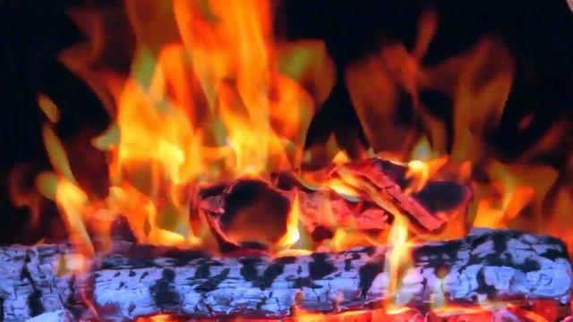 4К. Звук костра и пылающий огонь в камине. Релакс видео для медитации. смотреть онлайн