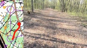 Спортивное ориентирование от первого лица.Видео с дистанции. Жесткий залет 8кп, так я еще не попада