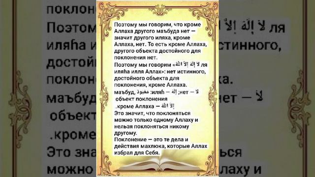 5 урок. Вера в Аллаха. Сунна. Ислам религия для всех.
