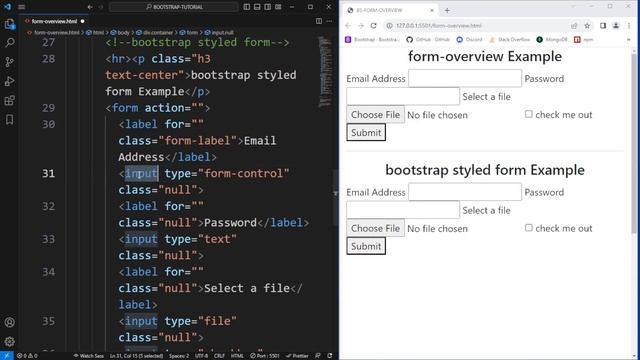 BOOTSTRAP TUTORIAL FOR BEGINNERS | v-5.3 | EP - 03 | FORMS-OVERVIEW