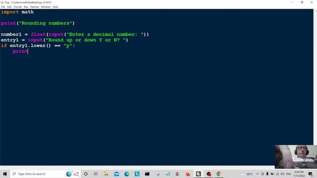Python - Ceil() Floor() Math Method Code Practice
