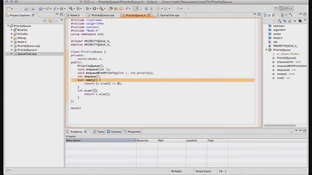 Priority Queue Data Structure -- CSE274 Miami University смотреть онлайн