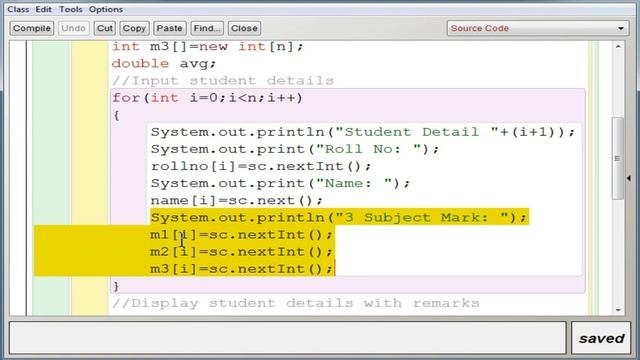 ICSE | Student Results | Arrays Program | Java смотреть онлайн